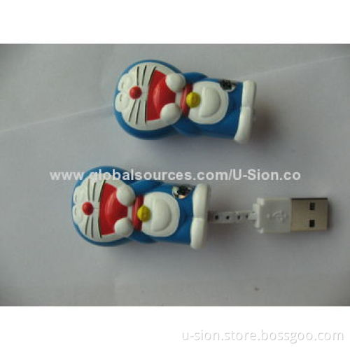 Customized Cartoon Plastic USB Flash Drive, Promotional Gifts or Collections, OEM Orders are Welcome